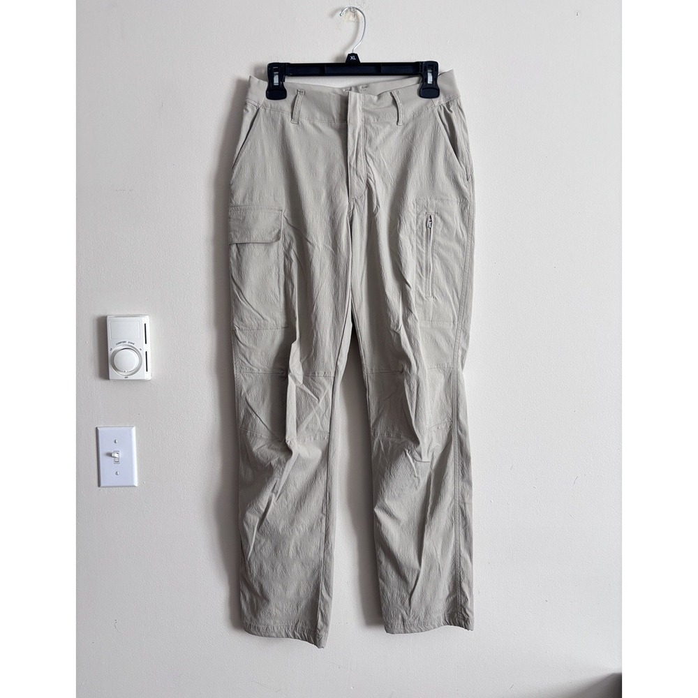 Athleta Trekkie Utility Cargo Pants Size 6 Beige Outdoor Athleisure Casual